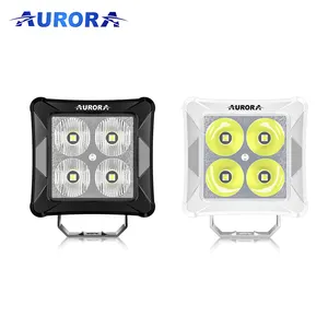 Aurora Schroefloos IP69K Super Heldere 12-24V Motorfiets Accessoire 20W Led Off Road Werk Licht