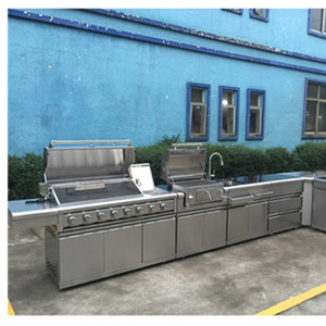 Outdoor barbeque kitchen kitchen gas stove cabinet ready to assemble kitchen cabinet bbq grill set