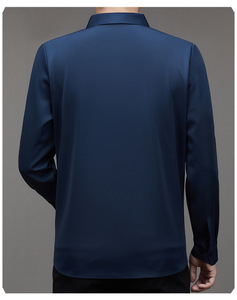 Chemise en velours pour <span class=keywords><strong>homme</strong></span> pour l'automne et l'hiver, affaires et loisirs, épaisse et chaude, chemise infroissable <span class=keywords><strong>sans</strong></span> <span class=keywords><strong>repassage</strong></span> - Product Image 6