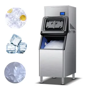 Ice Making Machine Fully automatic blue light disinfection Snowflake Ice Maker Machine with flake ice cubes
