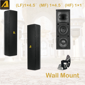 Bộ loa âm thanh chuyên nghiệp ACTPRO, hệ thống loa cột, gắn tường, đặt sàn, trong nhà, màu đen trắng, CS34+KA12A, kèm micro - Product Image 4