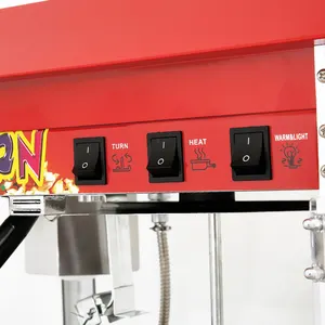 Hot Selling Elektrische Popcorn Automaat Grote Capaciteit Commerciële Pop Corn Making Machine