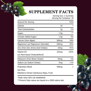 OEM ODM Calcium Magnesium Zinc Gummies Support Bones Teeth Support Muscle Health Immune Booster Sleep Mood Energy - Product Image 2