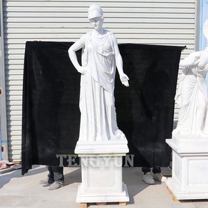 Colección superior Diosa griega piedra Pallas Athena escultura <span class=keywords><strong>estatua</strong></span> de mármol a la venta - Product Image 1