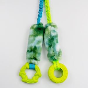 Giocattolo per Cani Ecologico di Lusso all'Ingrosso, Resistente e Interattivo, Corda Resistente ai Morsi con Anelli in Gomma e Peluche per Addestramento Quotidiano e Cura dei Denti - Product Image 4