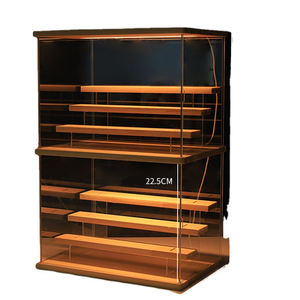Soporte de exhibición de almacenamiento acrílico <span class=keywords><strong>a</strong></span> prueba de polvo de alta calidad de fábrica, caja de <span class=keywords><strong>mano</strong></span>, estante, caja de exhibición de luz transparente - Product Image 1