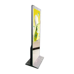 High Transparent Tempered Glass Mirror Lcd Interactive Touch Screen Supermarket Kiosk