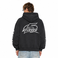 Sweat à capuche zippé Y2K tendance, coupe ample et oversize, en polaire premium, brodé, imprimé vintage personnalisé, pour homme, hiver, haute qualité