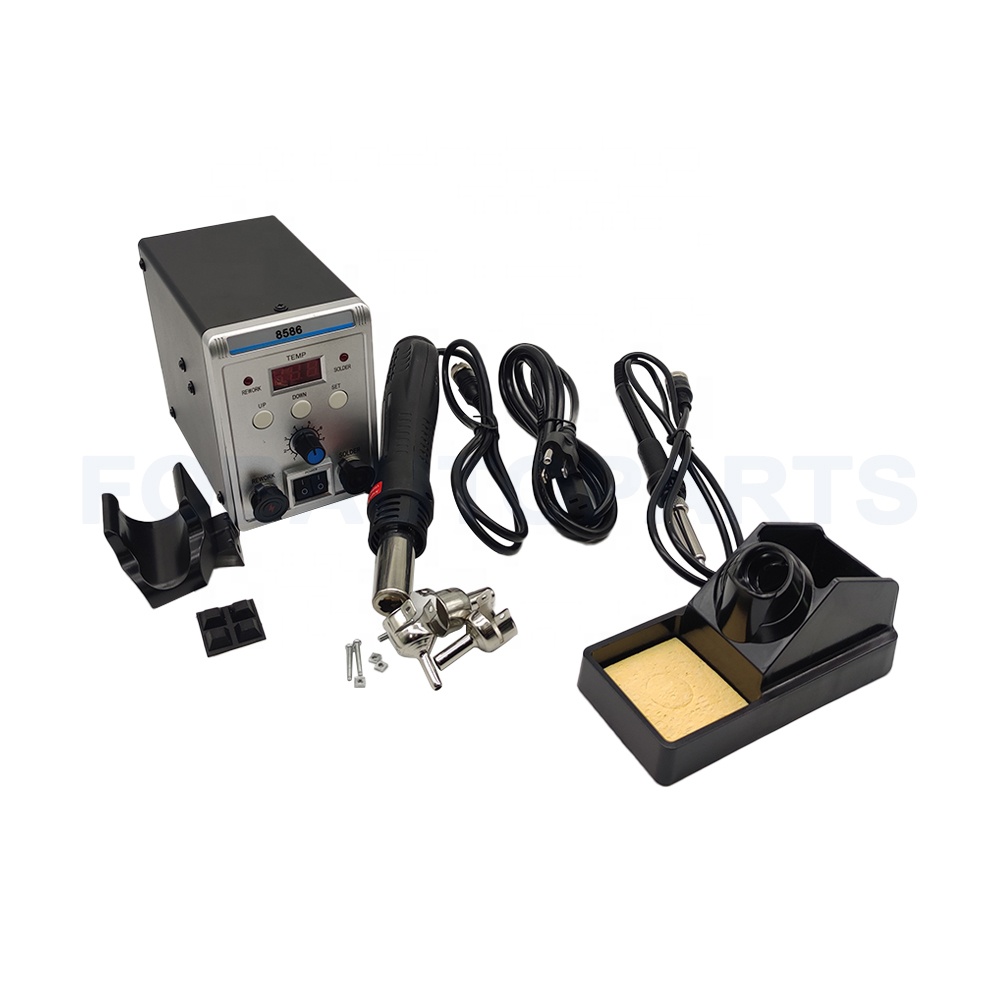 0496-624 2 in 1 700W Rework Soldering Station Hot Air Gun & Soldering Iron Station with Adjustable Temperature for Repair