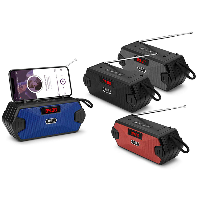 HF-F216 Retro Fashion Fm Radio Portable Wireless Bt Speaker