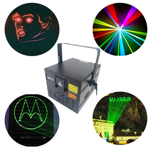 5W RGB Cuerpo de aluminio DMX512 Luz de escenario láser controlada con efectos de animación para KTV y fiestas disco - Product Image 4