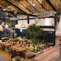 Structure modulaire en acier préfabriquée, restaurant, café, bar, salle à manger, café, bâtiment commercial en métal, kit de conception personnalisée