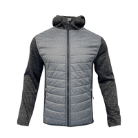 Veste matelassée d'hiver pour homme, veste en tricot patchwork rembourrée, nouvelle veste hybride, vente en gros