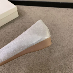 Wholesale Gold Silver Women Comfort Pointed Toe Ballet Dress <b>Shoes</b> Ladies <b>Shoes</b> Flats - Product Image 6