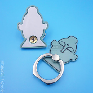 Soporte de Anillo Metálico Personalizado para Teléfono, Aleación de Zinc, Adhesivo, Universal, para Escritorio, Agarre para Teléfono Móvil - Product Image 3