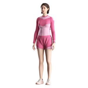 Conjunto de MMA para Mujer, Camiseta de Compresión para Contorno Corporal y Pantalones Cortos de Doble Capa para Lucha, Absorben el Sudor y Brindan Soporte Muscular - Product Image 5