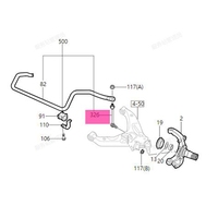 Ensemble de rotule de biellette de stabilisation avant haute résistance 8979445690 979445680 pour modèles ISUZU D-MAX, MU-X. Pièces d'origine d'usine.