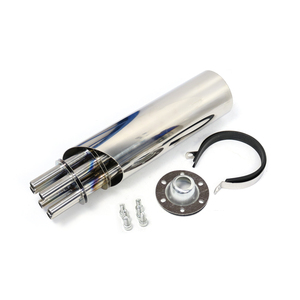 Silenziatore Tubo di Scarico in Acciaio Inox per Moto 125cc 150cc per <span class=keywords><strong>Vespa</strong></span> Scooter Gy6 <span class=keywords><strong>Vespa</strong></span> Primavera 4T 3V Sprint <span class=keywords><strong>125</strong></span>/150 - Product Image 1