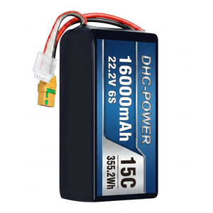 Batterie LiPo OEM professionnelle 16000mAh 6S 15C 22.2V 355.2Wh pour drone de haute performance avec prise XT90S - Product Image 1