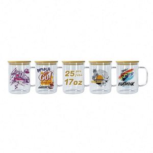 Vente en gros, promotion : Tasse à double paroi en verre borosilicate de haute qualité, anti-fuite, sans BPA, style américain, effet boule à neige, pour sublimation - Product Image 1