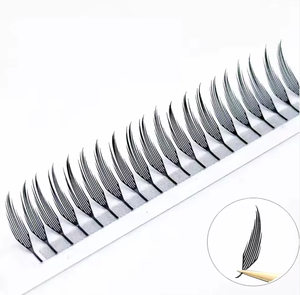 Aesphylash - Extensiones de Pestañas de Cachemira Sintética Marrón Oscuro, Acabado Mate Natural, Suaves, Hechas a Mano, con Pegamento para Pestañas y Empaque Personalizado - Product Image 1