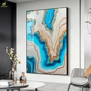 Pintura en Lienzo de Diseño Moderno HD de Lujo en Azul Claro, el Mejor Producto, Arte Abstracto para Pared, Diseño Más Creativo - Product Image 2