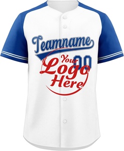 T-shirt rayé lourd Streetwear uniforme tee Baseball Jersey boutonné chemises à manches courtes, cousu personnalisé - Product Image 6