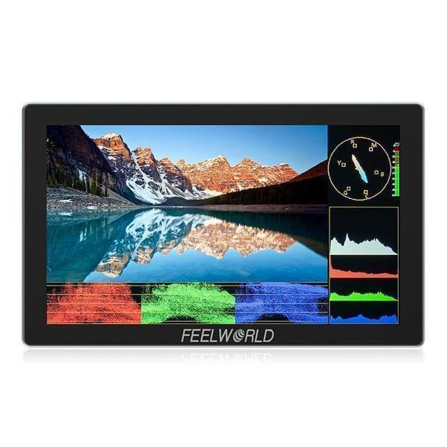 FEELWORLD P6X 5.5 Inch Aluminium DSLR Camera Field Monitor, Touch Screen 4K HD.MI High Brightness 1000nit Photography Monitor