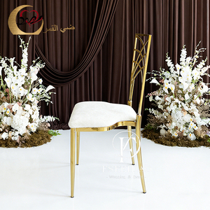 Sillas de Acero Dorado Camaleón para Eventos, Recepciones, Salones, Comedores y Hoteles, Diseño Contemporáneo - Product Image 5