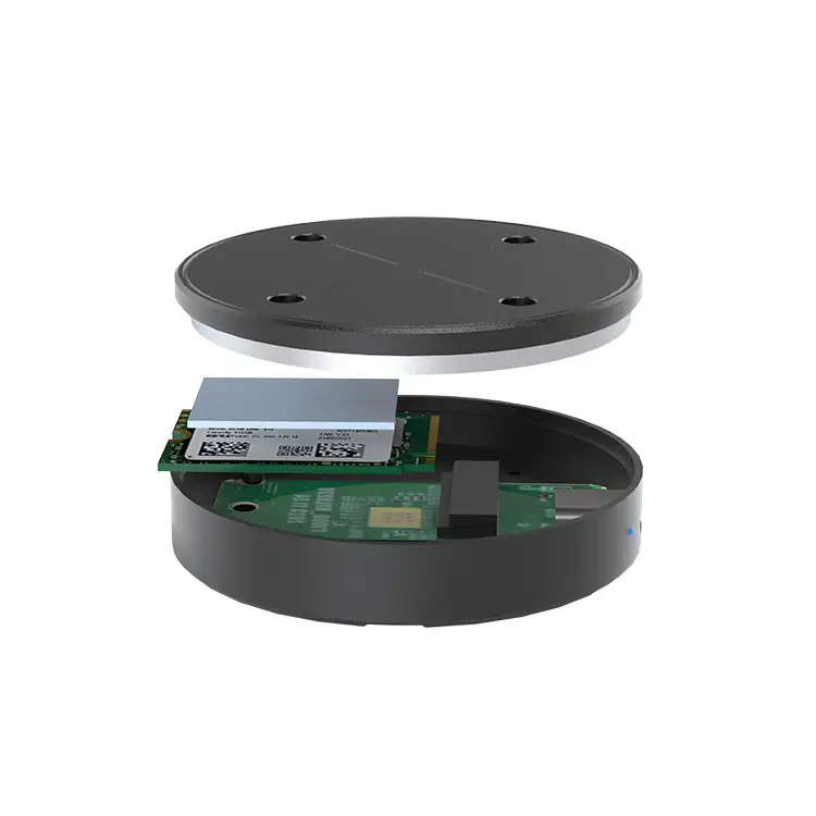 PORTABLE MINI ROUND MAGNETIC ATTACH M.2 SSD NVMe NGFF ENCLOSURE 10Gbps 22/30 SSD FOR MOBILE LATOP STORAGE EXPANSION