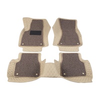 Vente chaude Double couche avec tapis de bobine en cuir 7D tapis de sol de voiture antidérapant utilisé pour toyota Previa/Estima acr30 acr50
