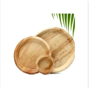 Assiettes en feuilles d'arec de 8 pouces, écologiques, jetables, biodégradables, sans BPA, compatibles micro-ondes, pour les fêtes et la restauration - Product Image 2