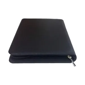 Tablet Zip Cover Notepad Business Travel Pu Leather Black Computer Case High Quality Computer Cover