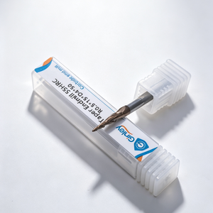 Fresa cónica de doble filo para roscado, recubierta de carburo de tungsteno GinleyHRC55, broca de router CNC <span class=keywords><strong>JACA</strong></span>-MDF de alta dureza - Product Image 1