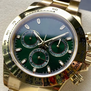 High-quality fashionable multi-functional business watch, round sapphire, gold, luxurious, water-resistant watch - Product Image 1