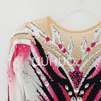 LIUHUO Justaucorps de gymnastique rythmique pour filles grande taille vêtements de danse exotique Enfants Performance Robe de danse pour femmes Costumes personnalisés