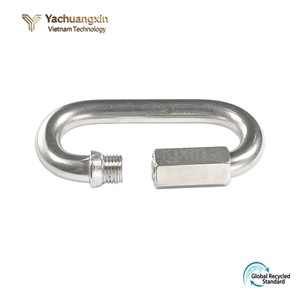 Stainless Steel Screw Lock Carabiner Connector Round Shape Industrial Hardware - Product Image 5