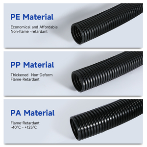 Professionale PA66 <span class=keywords><strong>tubo</strong></span> corrugato filo di acciaio rinforzato PP <span class=keywords><strong>plastica</strong></span> <span class=keywords><strong>tubo</strong></span> <span class=keywords><strong>flessibile</strong></span> protettivo per tubi tubi raccordi - Product Image 2
