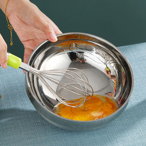 Offre Spéciale Pas Cher Prix Battre Les Oeufs Bassin En Acier Inoxydable Bols À Mélanger Isolé Double Paroi Bol de Soupe Bol de Riz - Product Image 3