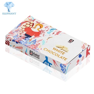 Emballages personnalisés en papier cadeau blanc de qualité alimentaire recyclable pour barres chocolatées - Product Image 4
