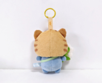 Vente en gros de peluches douces de 4 pouces, boîte à surprises, peluche requin gras, chaton, porte-clés avec coton pour la décoration de la chambre et les cadeaux