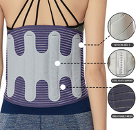 Fuerte prensado en caliente más cómodo soporte lumbar médico soporte de cintura del vientre inferior con almohadilla