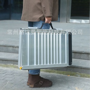 Ludaman Aluminum Folding Wheelchair Ramp 180x76cm 300kg Capacity Portable Ramp For Stairs Access - Product Image 1