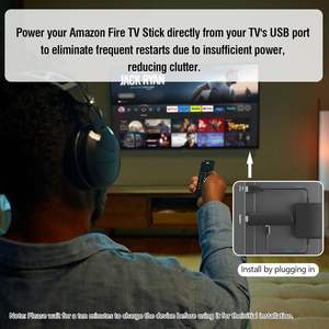 Cable de alimentación USB compatible con Fire TV Stick 4K MaxChromecast Otros reproductores de video de transmisión de TV Micro/USB C - Product Image 5