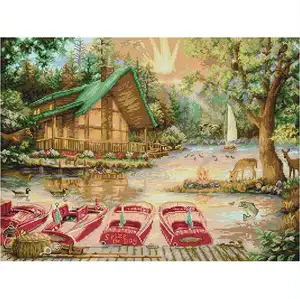 NKF Needlepoint Canvas Bordados Set Home Decoração Cross Stitch Kits China Preço Fábrica