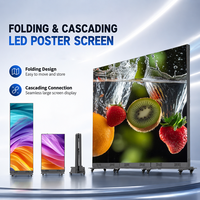 Display LED P2.5 Pieghevole per Interni, Schermo Digitale con Giunzione Senza Soluzione di Continuità, Schermo LED Mobile per Aeroporti e Centri Commerciali