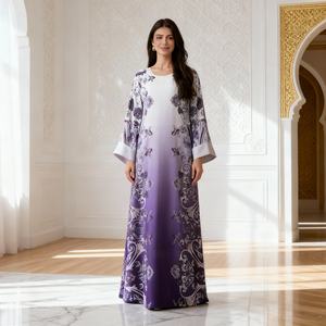 Abaya de luxe de haute qualité en tissu élégant, sur mesure pour les femmes musulmanes, robe de mariage et de soirée - Product Image 3