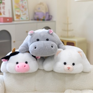 Peluches Personalizados a Partir <span class=keywords><strong>de</strong></span> <span class=keywords><strong>Dibujos</strong></span>, Animales <span class=keywords><strong>de</strong></span> Peluche, Dinosaurio, Conejo, Vaca, Hipopótamo, Almohadas <span class=keywords><strong>para</strong></span> Abrazar en la Cama - Product Image 4