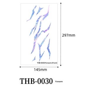 สติกเกอร์ลายสักพิมพ์ลายน้ำสีม่วงลายกลุ่มนักล่าแม่มดอนิเมะยุโรปอเมริกาข้ามพรมแดน ลายเด็กชายปีศาจ - Product Image 6