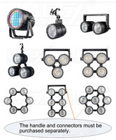 MEGA PRO LITES IP65 350W RGBAW RGBALC LED Nova Blinder Light Spotlights, projecteurs connectables DMX512, pour extérieur, scène, événement, concert, mariage